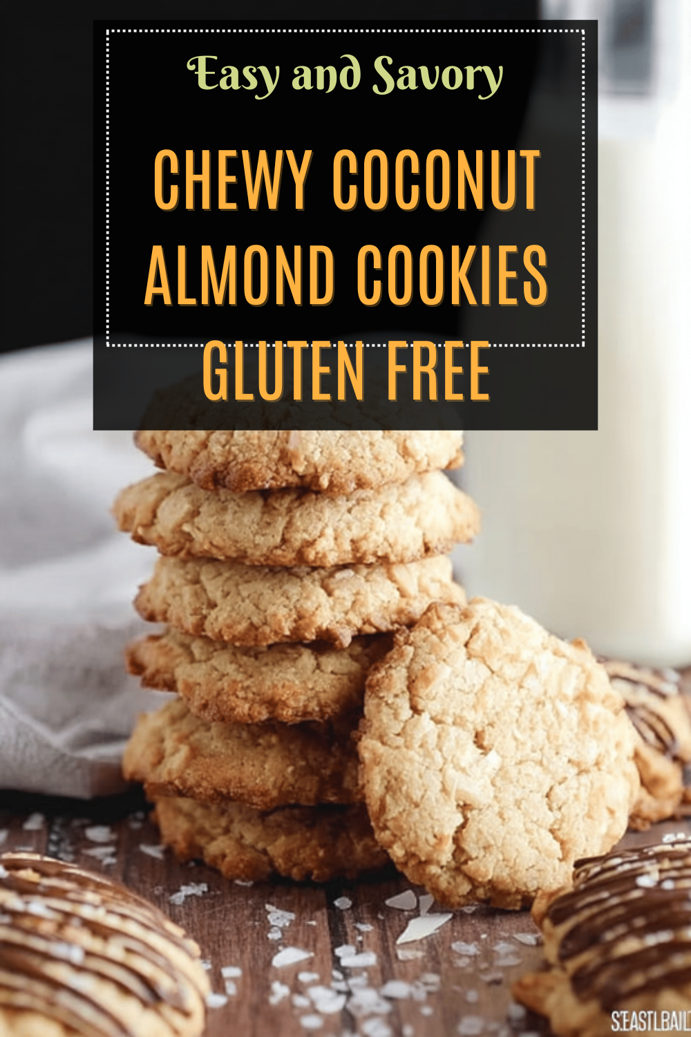 Chewy Coconut Almond Cookies Gluten Free