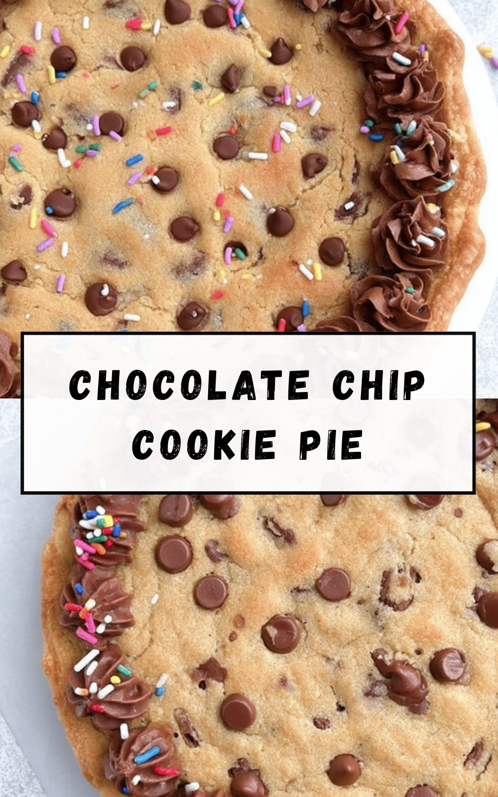 Chocolate Chip Cookie Pie