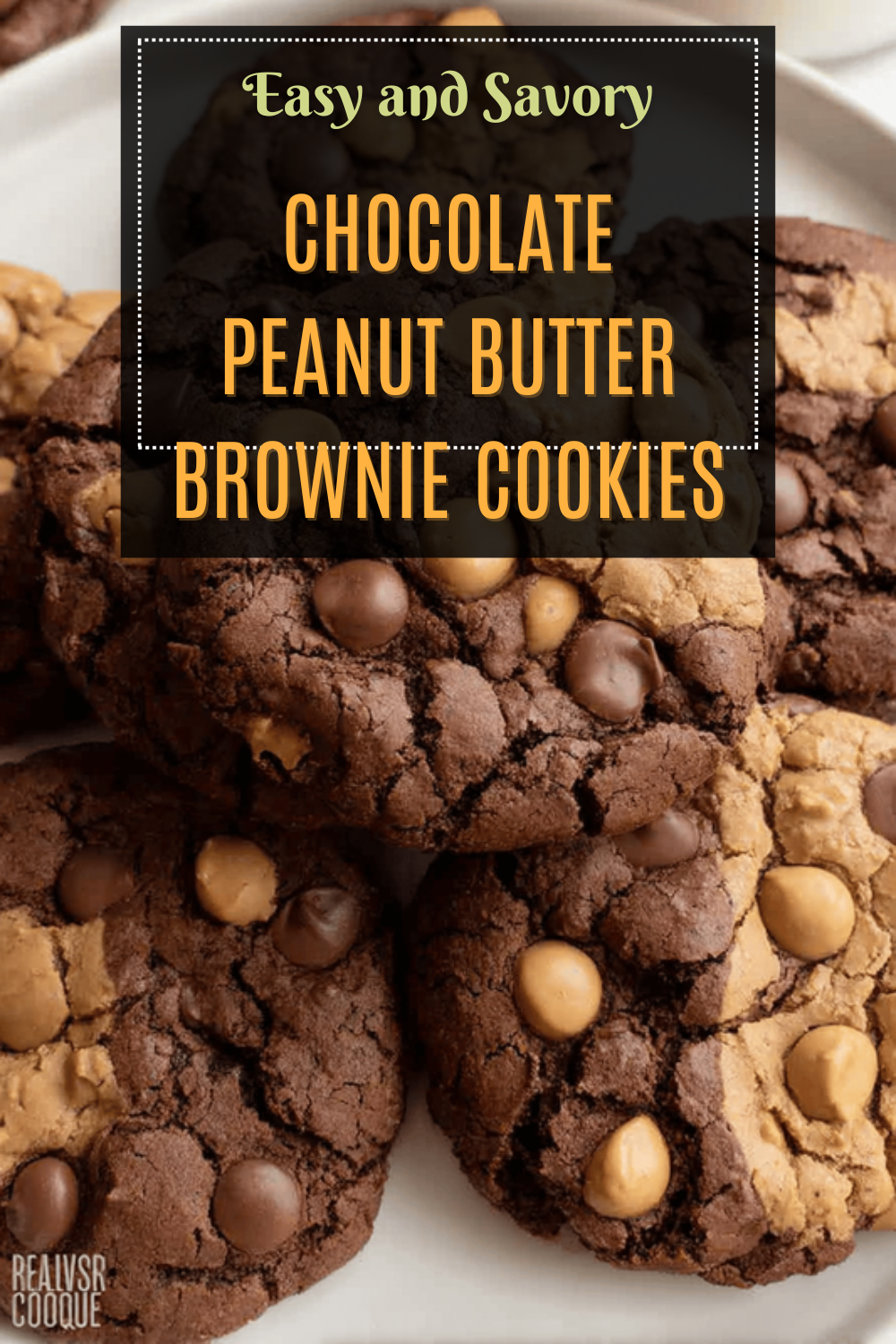 Chocolate Peanut Butter Brownie Cookies
