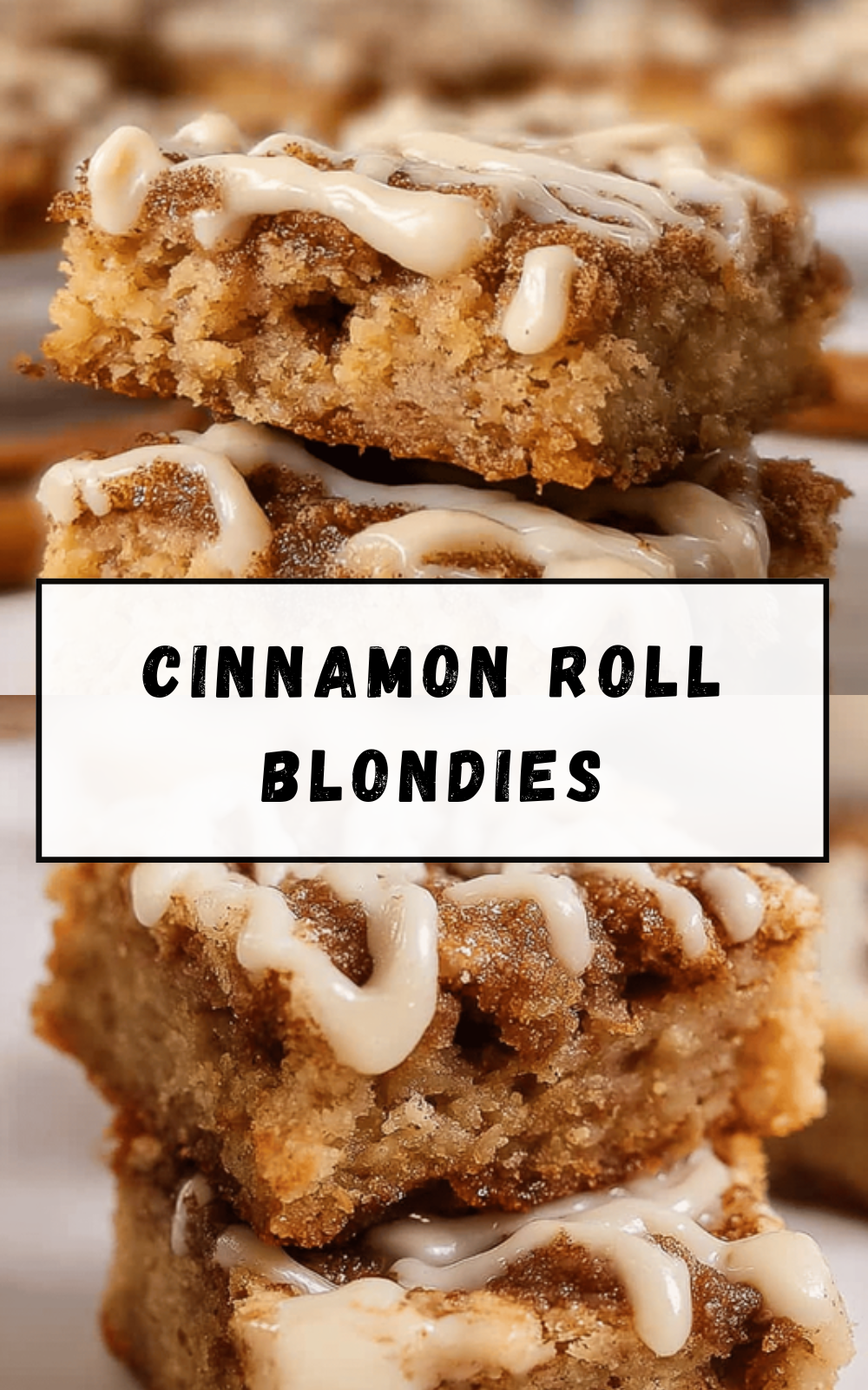 Cinnamon Roll Blondies