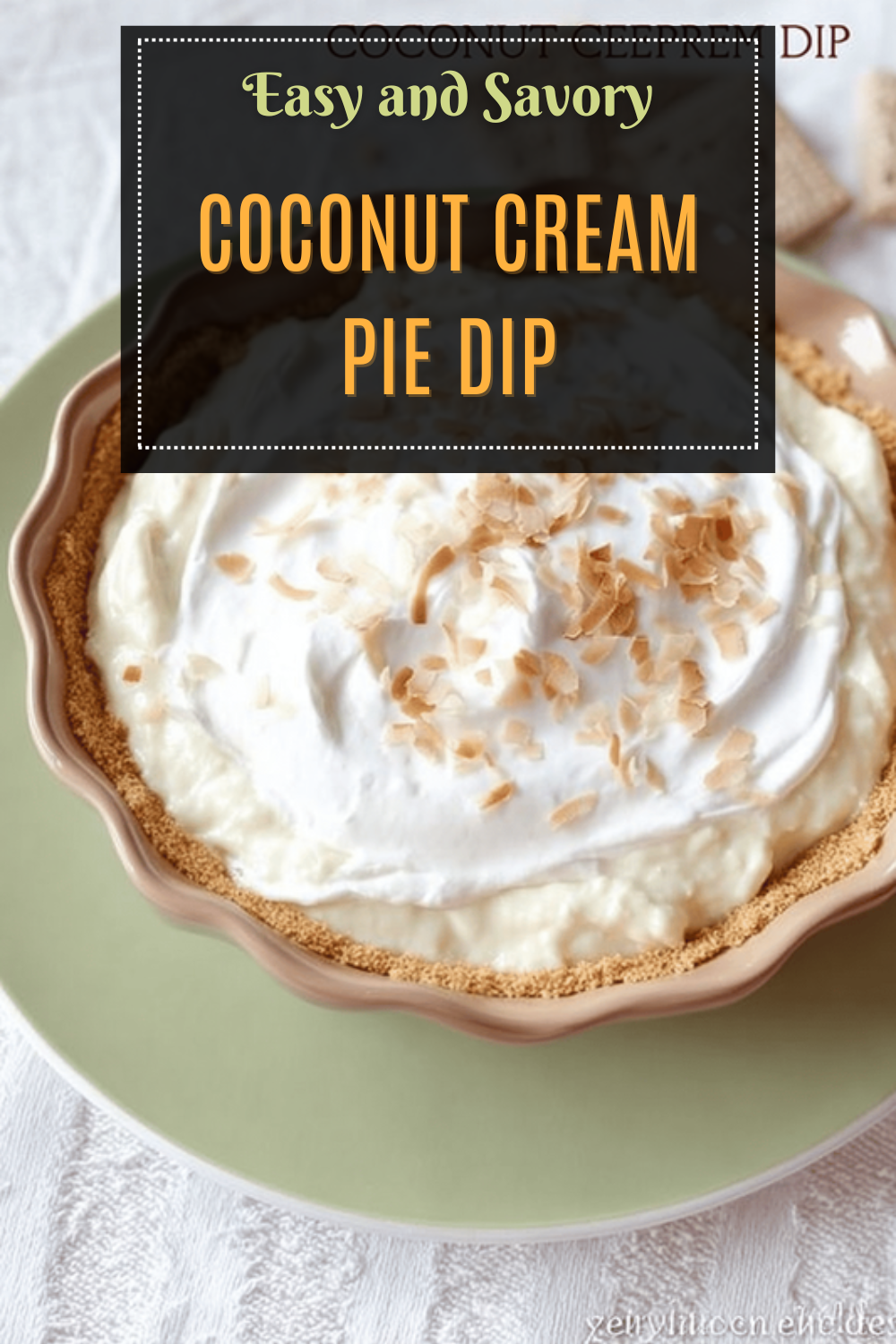 Coconut Cream Pie Dip