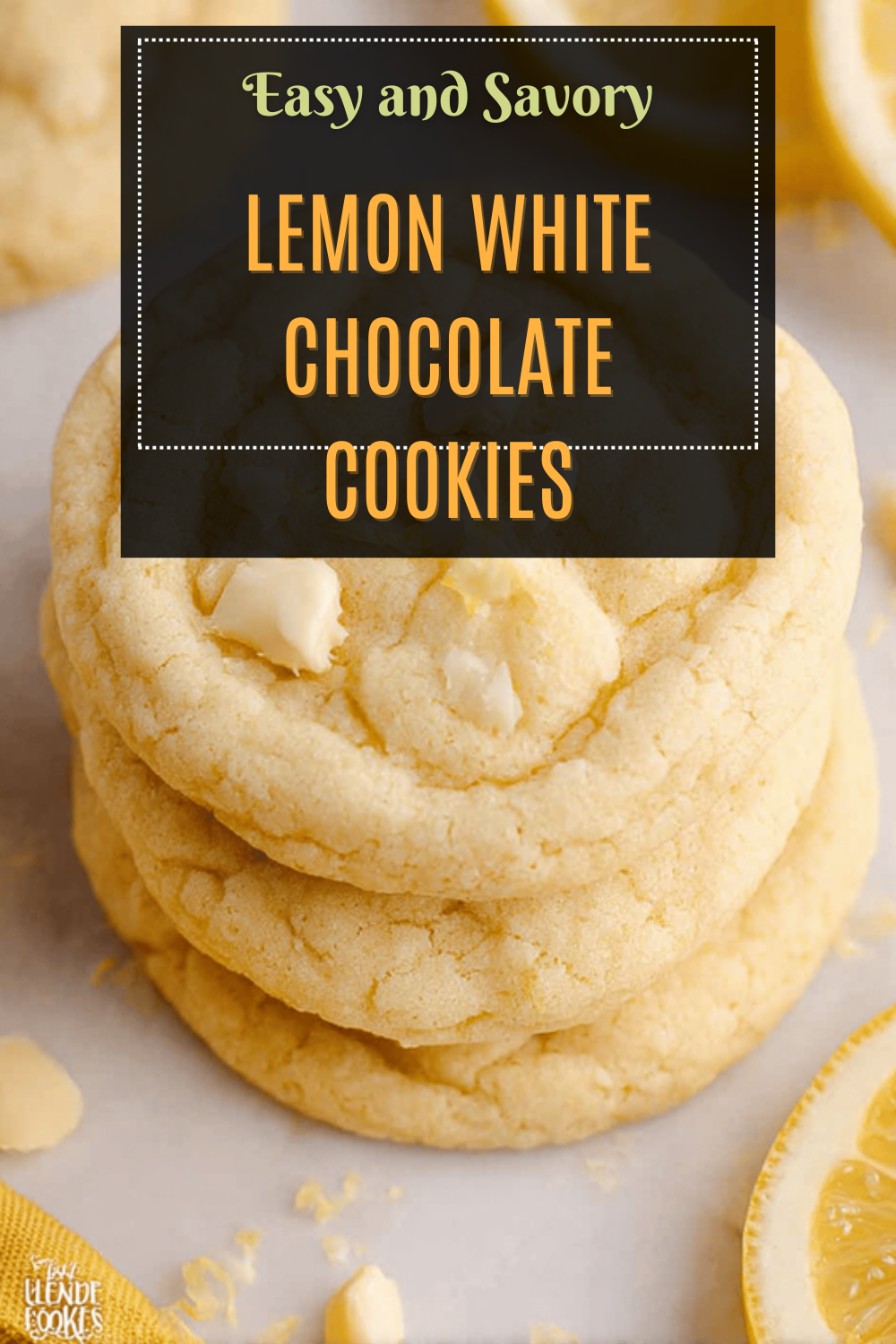 Lemon White Chocolate Cookies