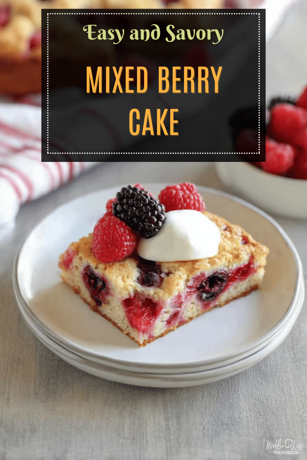 Mixed Berry Cake