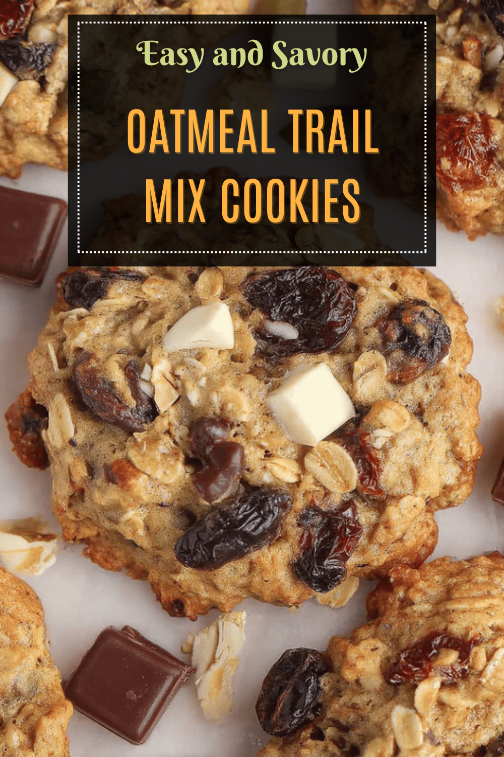 Oatmeal Trail Mix Cookies
