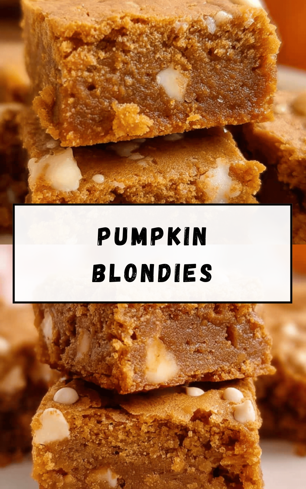 Pumpkin Blondies