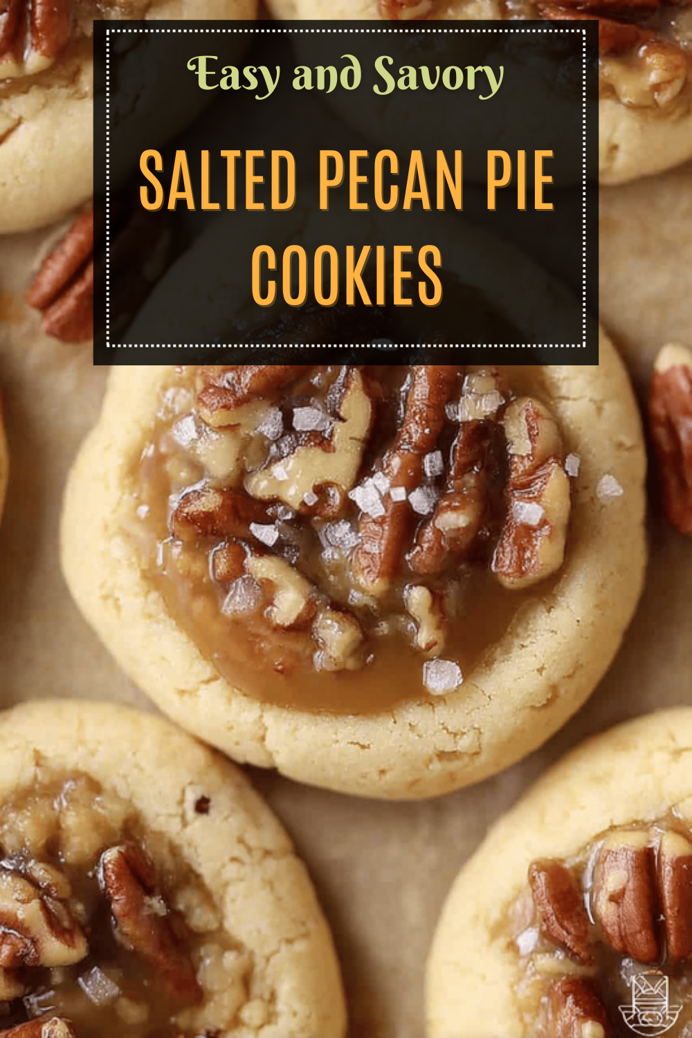 Salted Pecan Pie Cookies