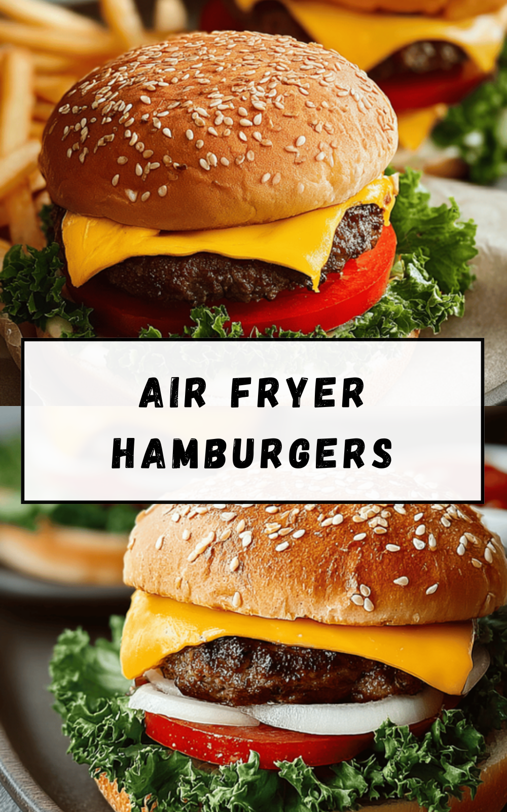 Air Fryer Hamburgers
