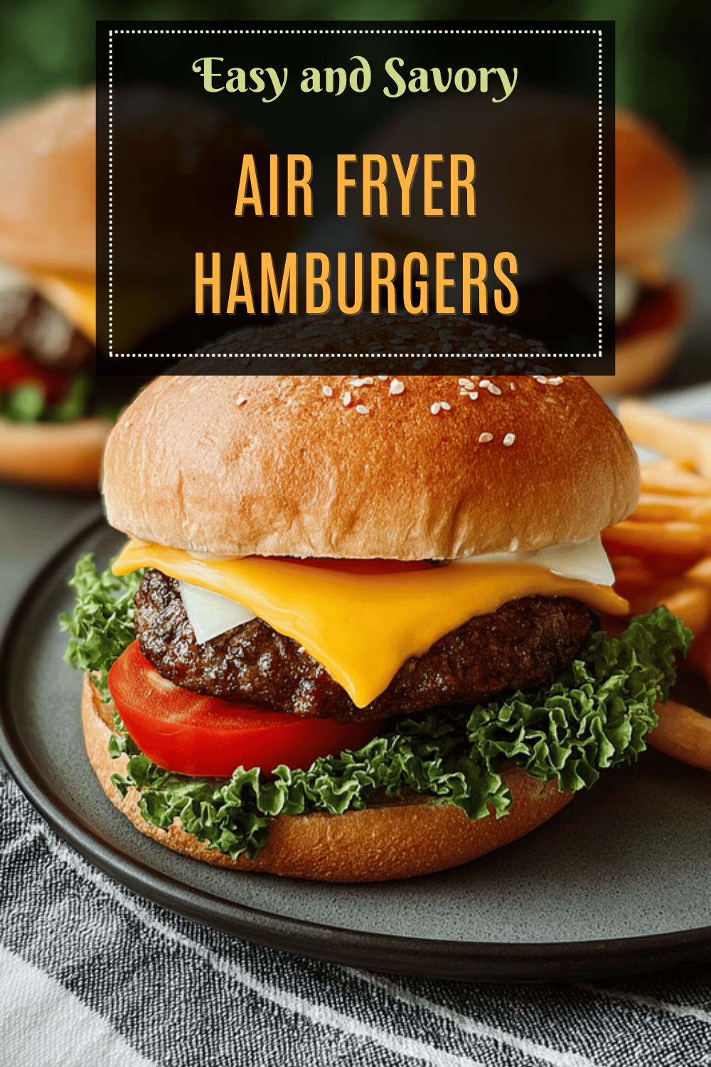 Air Fryer Hamburgers