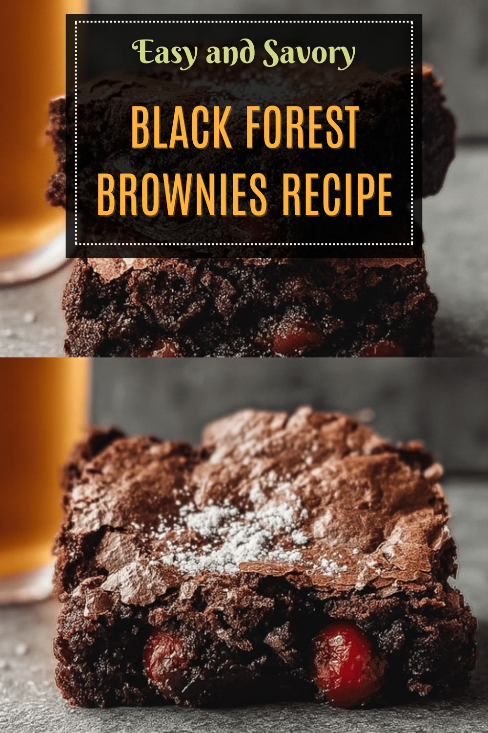 Black Forest Brownies Recipe