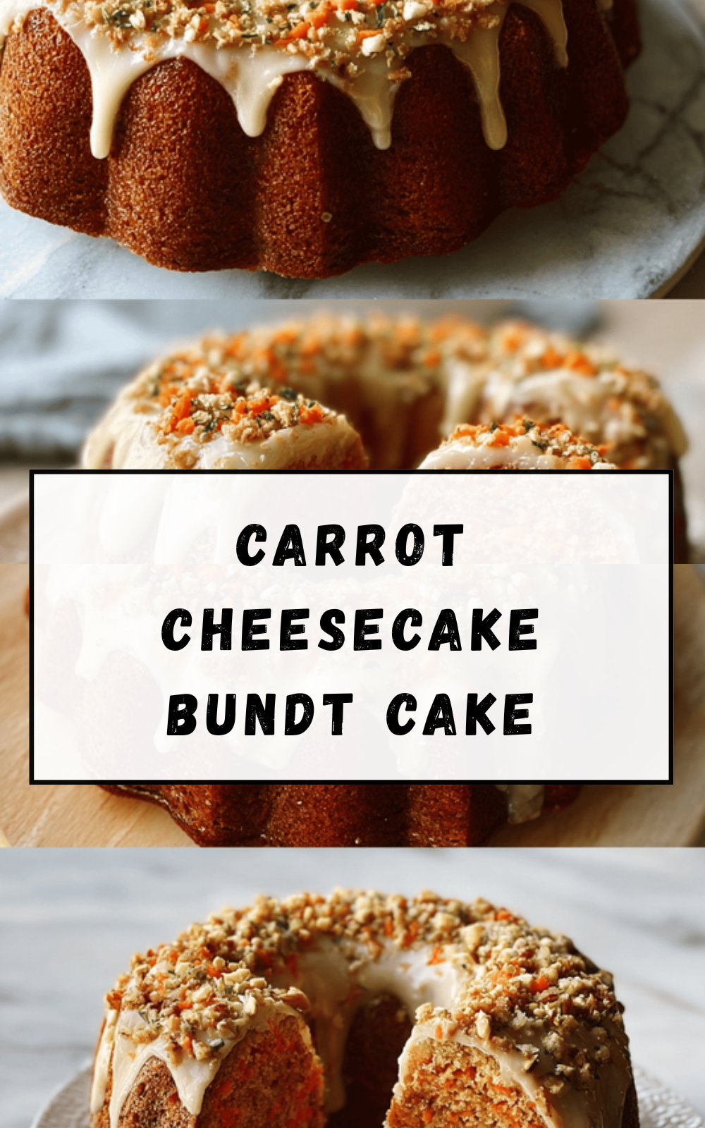 Carrot Cheesecake Bundt Cake
