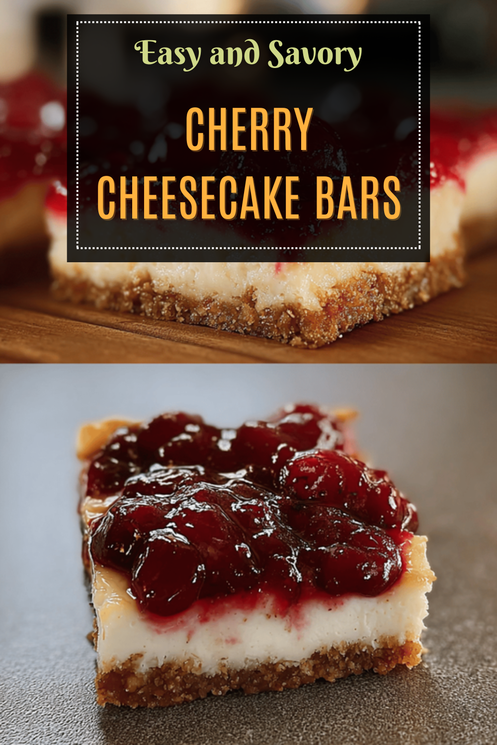 Cherry Cheesecake Bars