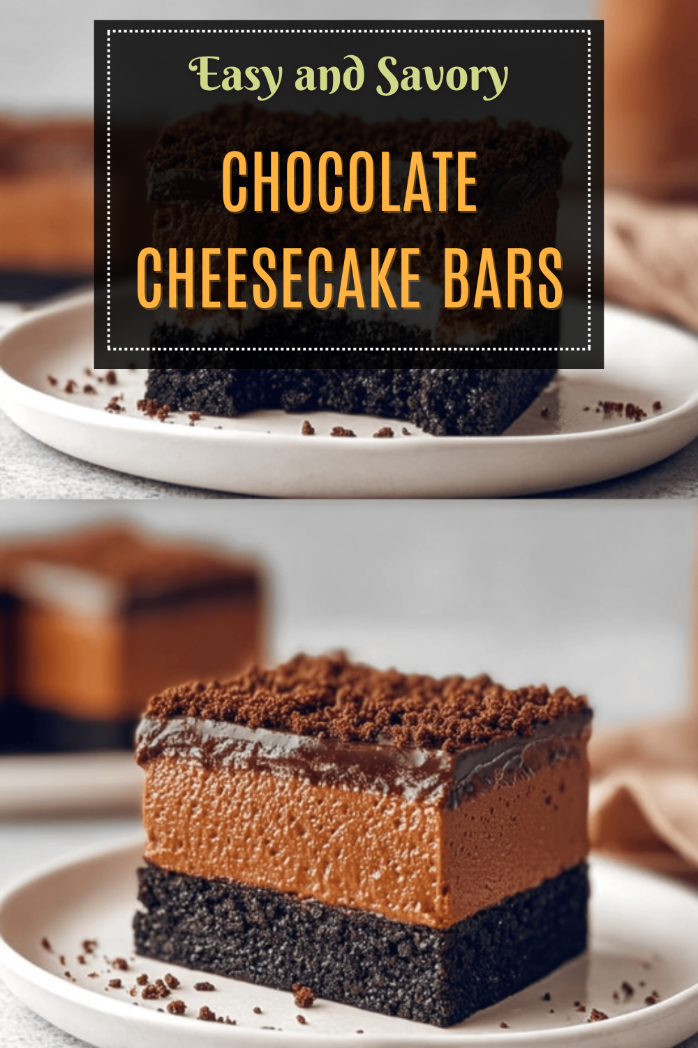 Chocolate Cheesecake Bars