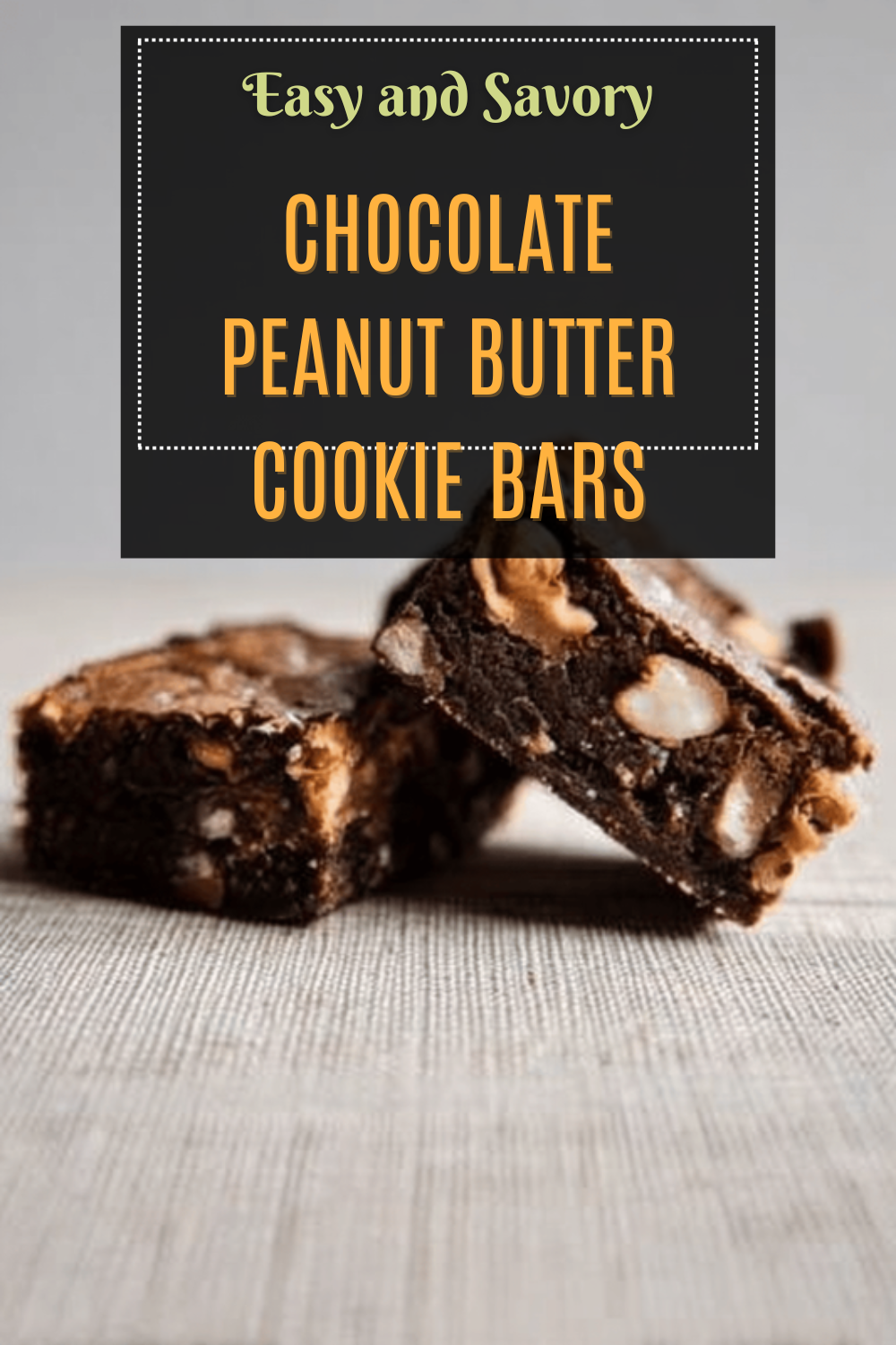 Chocolate Peanut Butter Cookie Bars
