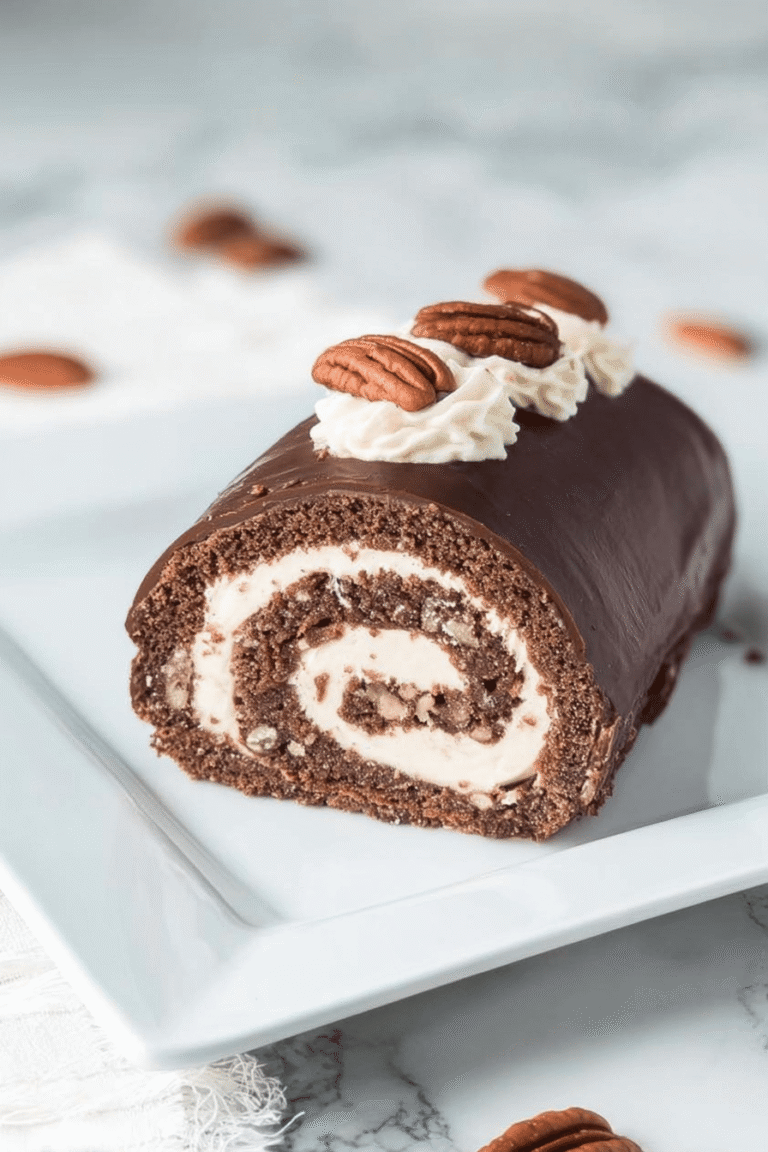 Chocolate Roll Cake Pecan Buttercream 26.Png