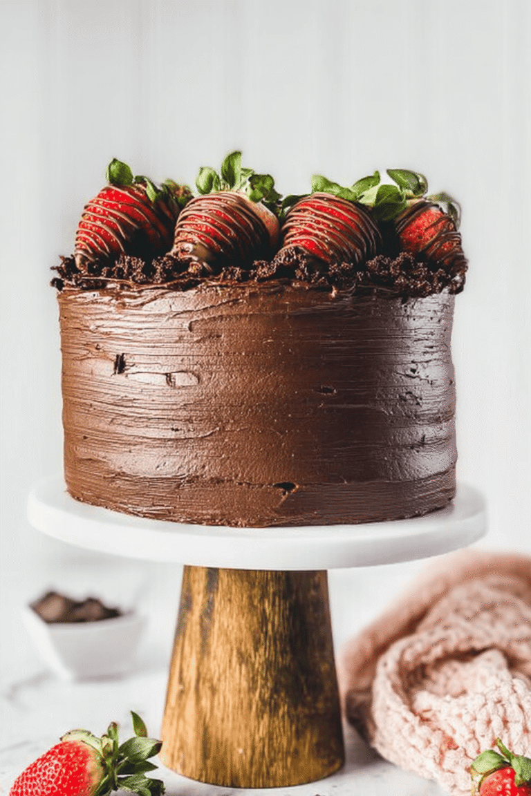 Chocolate Strawberry Cake 29.Png