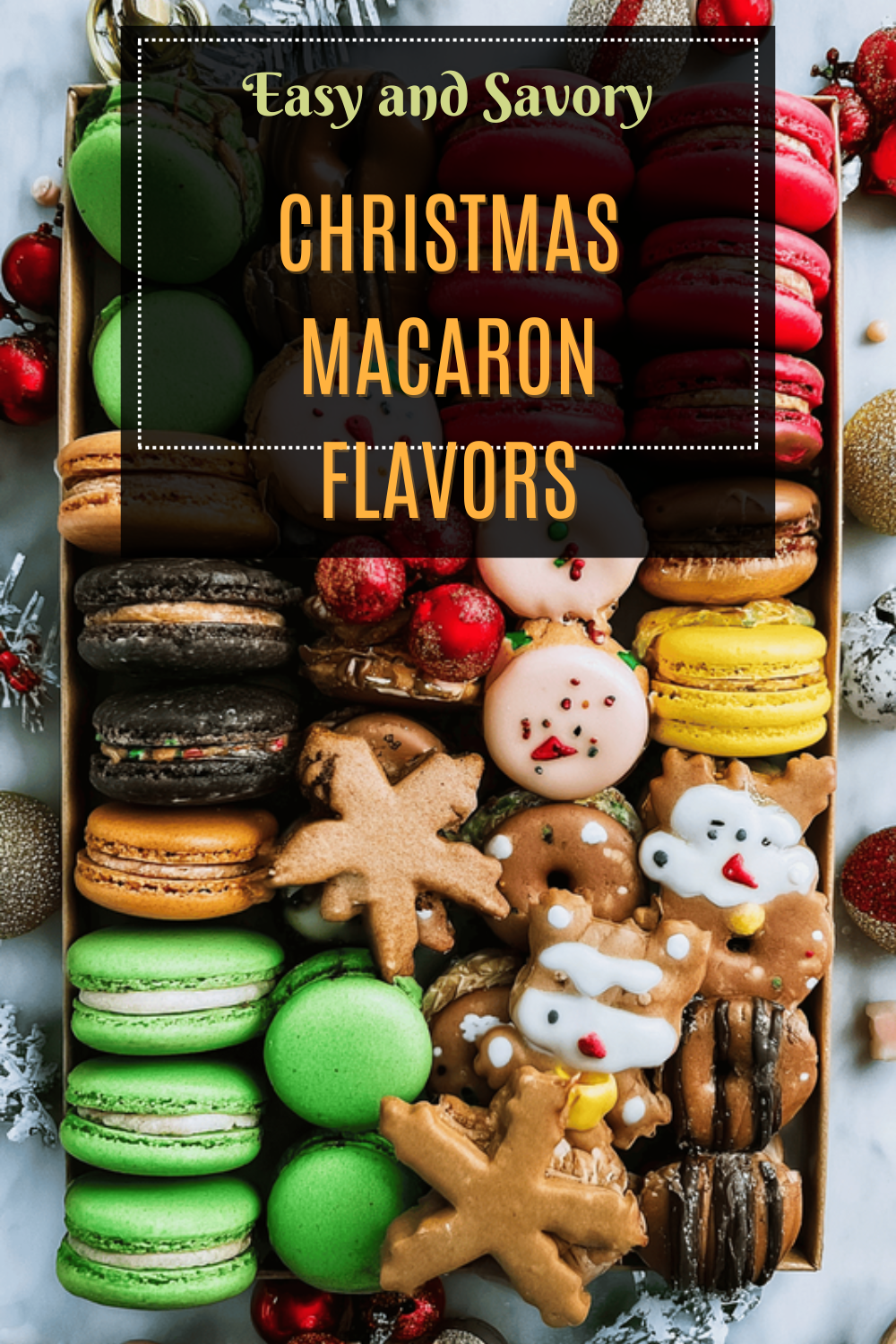 Christmas Macaron Flavors