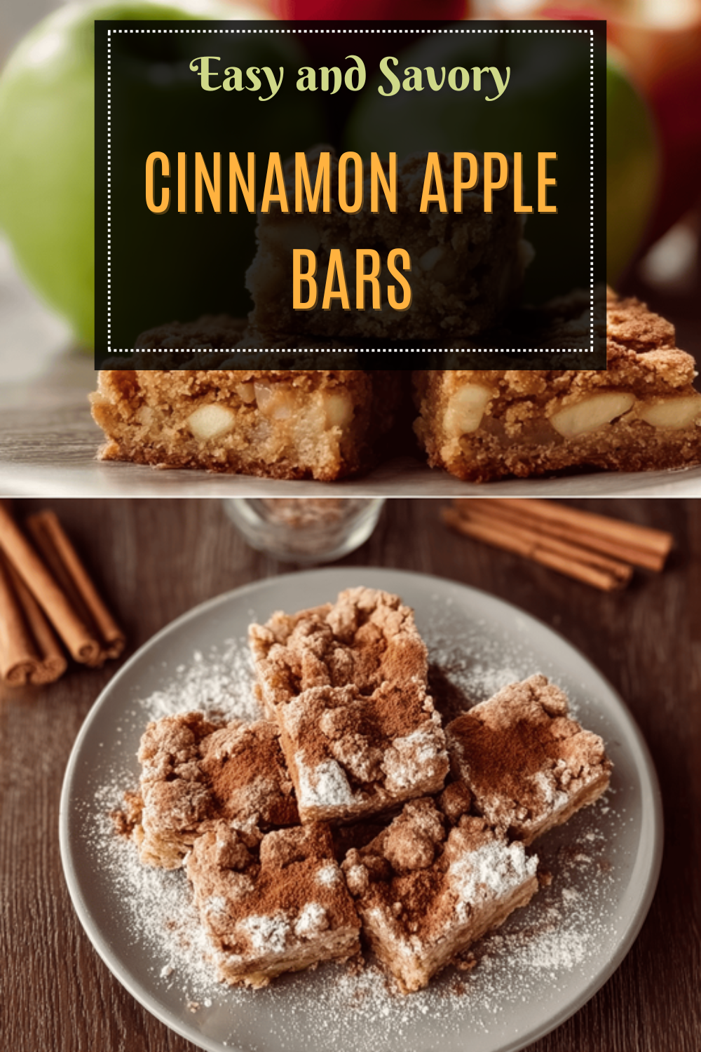 Cinnamon Apple Bars
