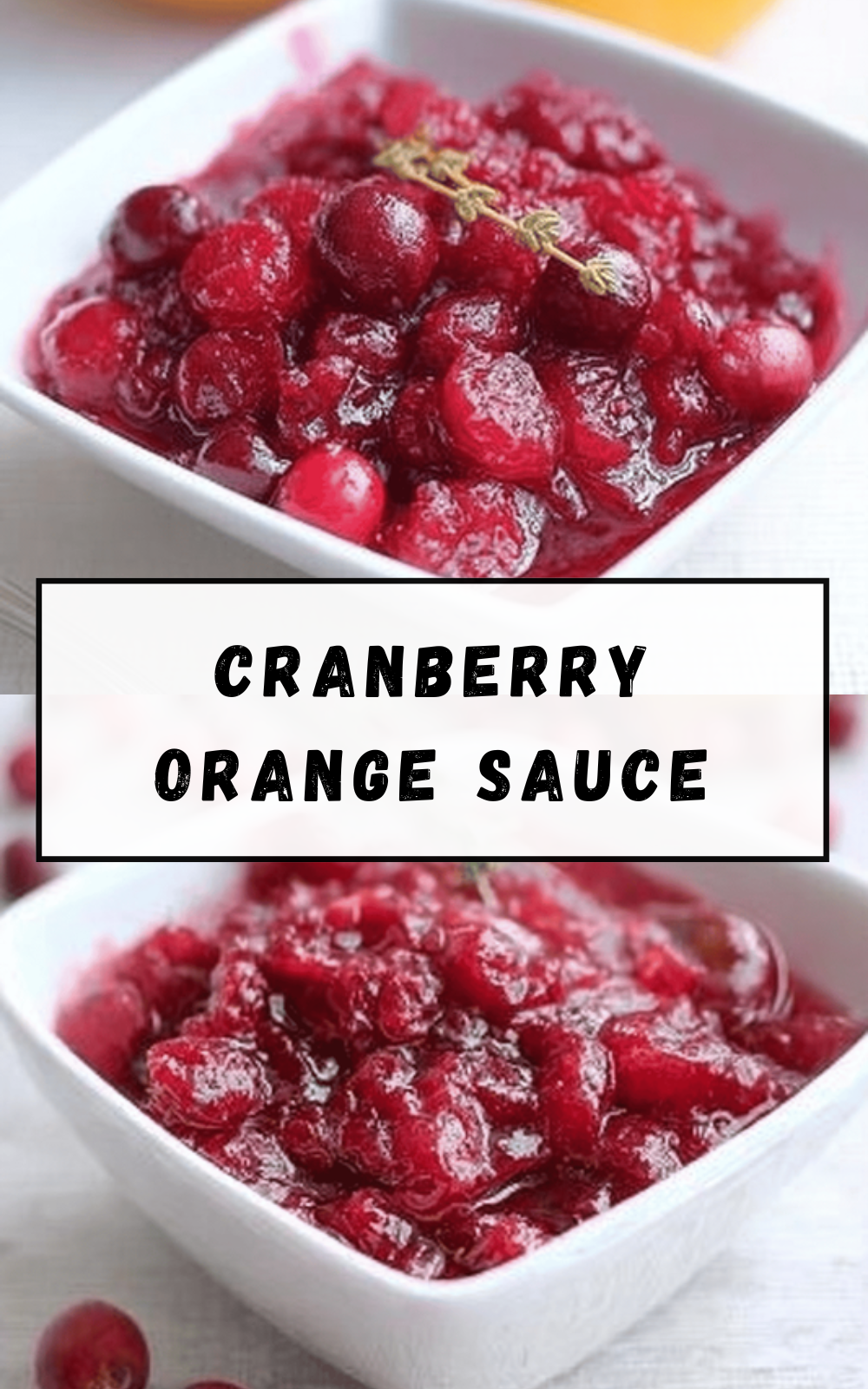 Cranberry Orange Sauce