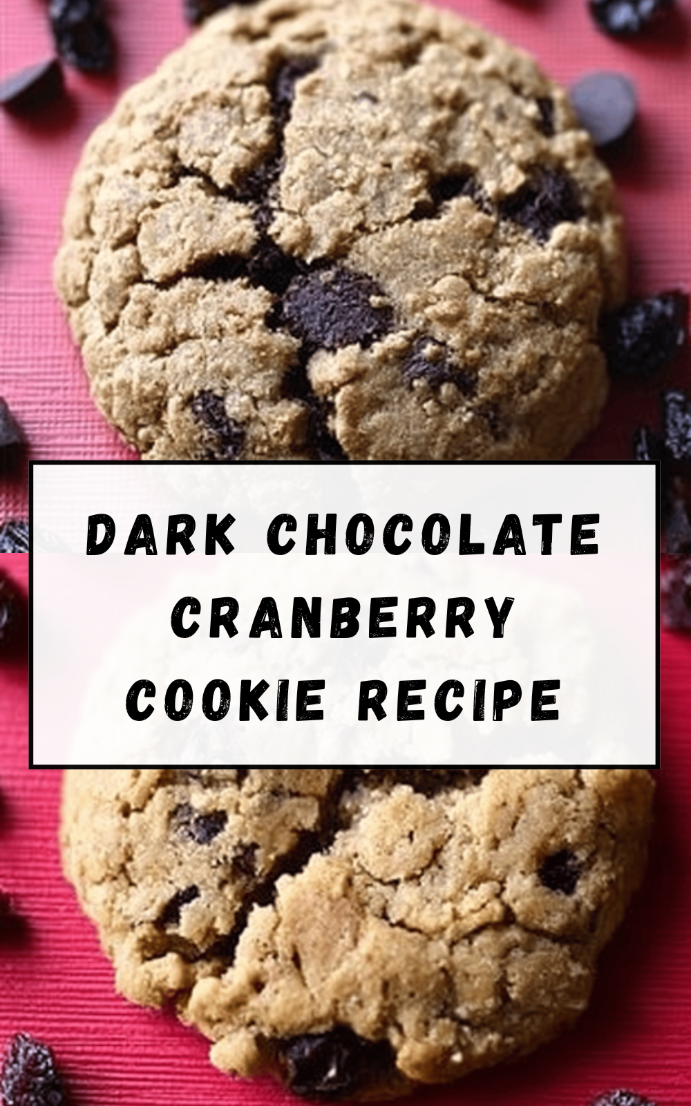 Dark Chocolate Cranberry Cookie Recipe