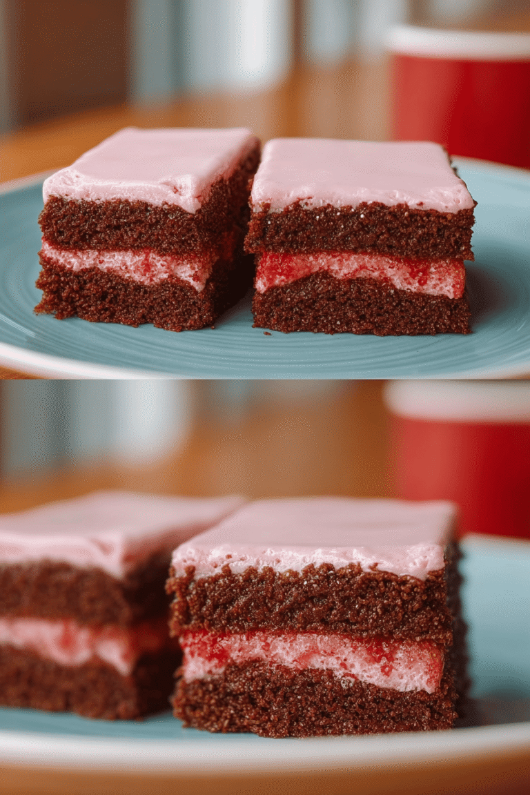 Iced Strawberry Brownies 35.Png