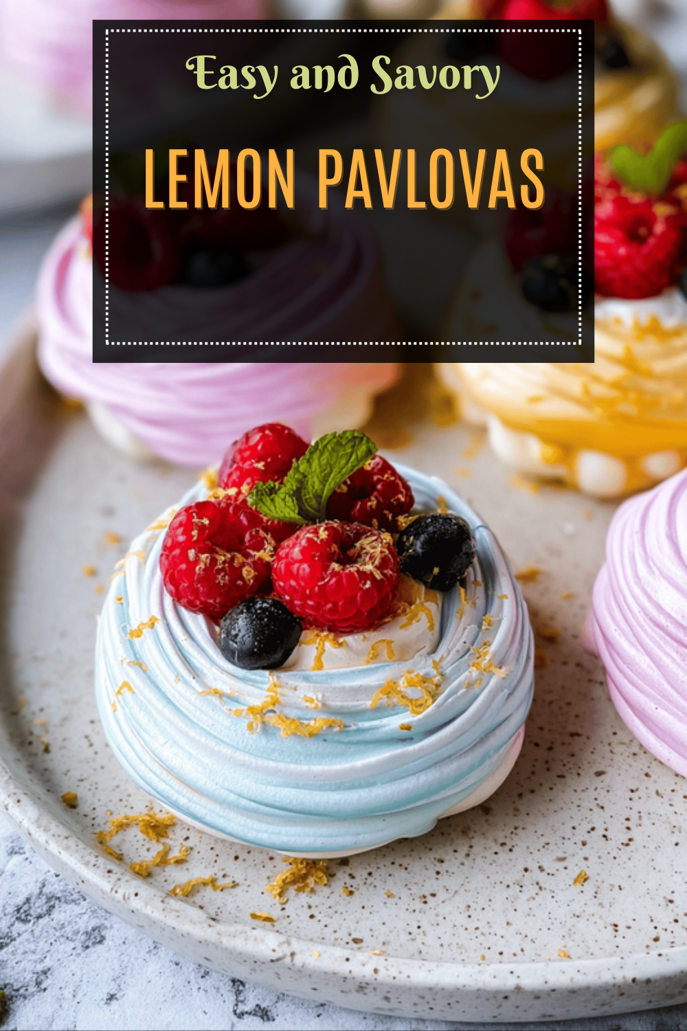 Lemon Pavlovas