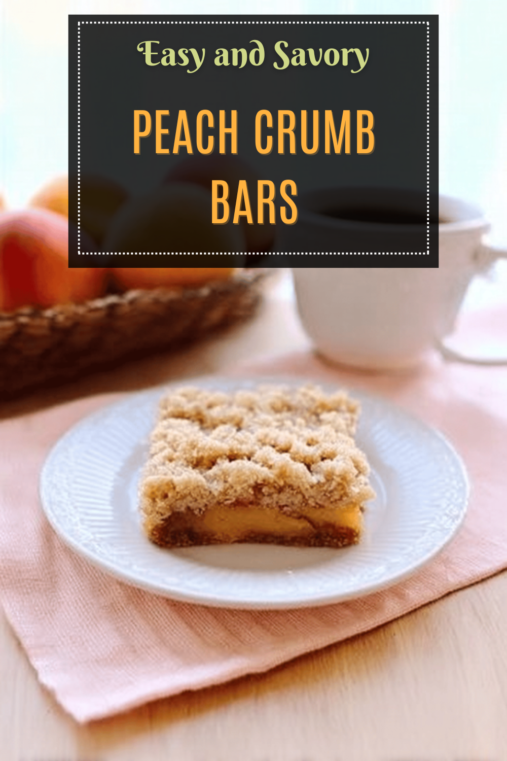 Peach Crumb Bars