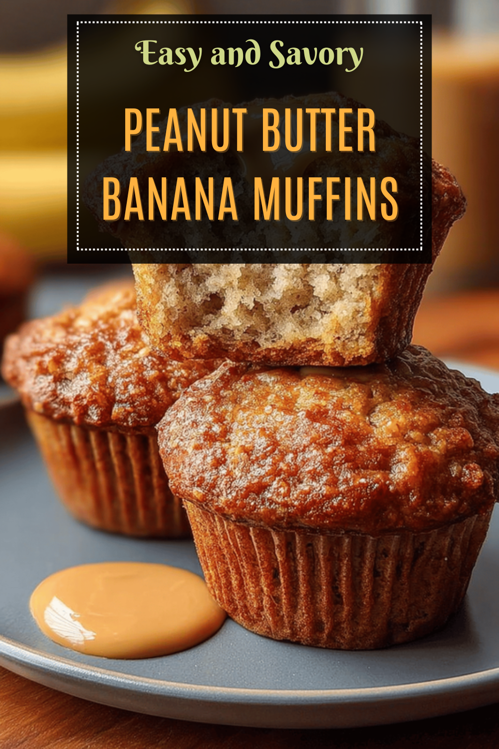 Peanut Butter Banana Muffins