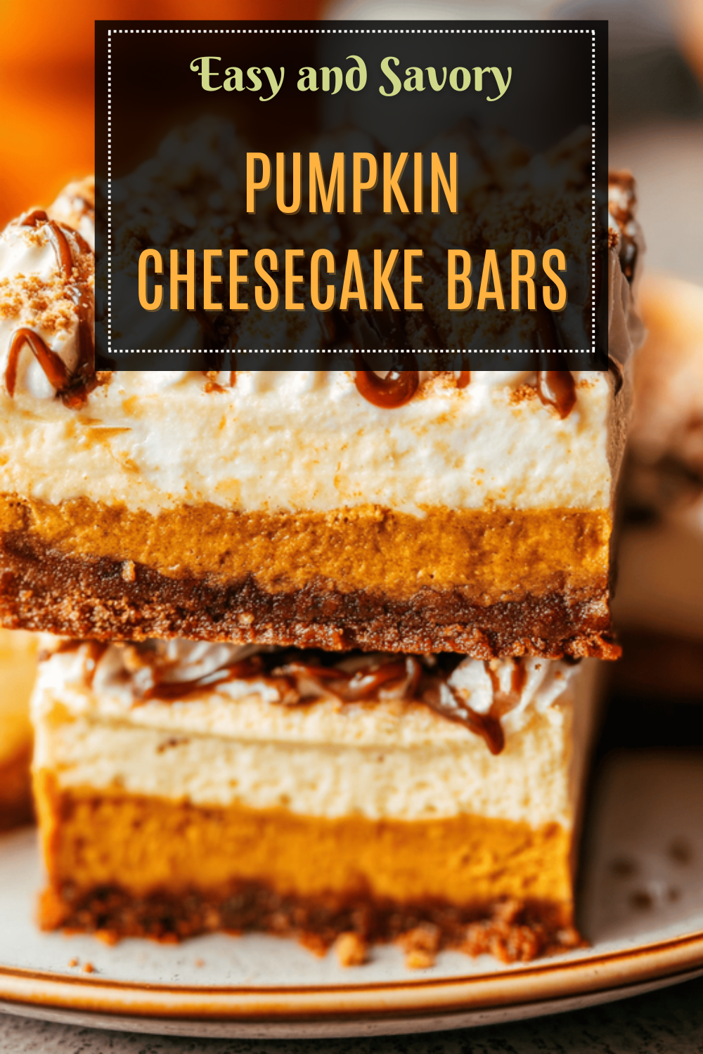 Pumpkin Cheesecake Bars