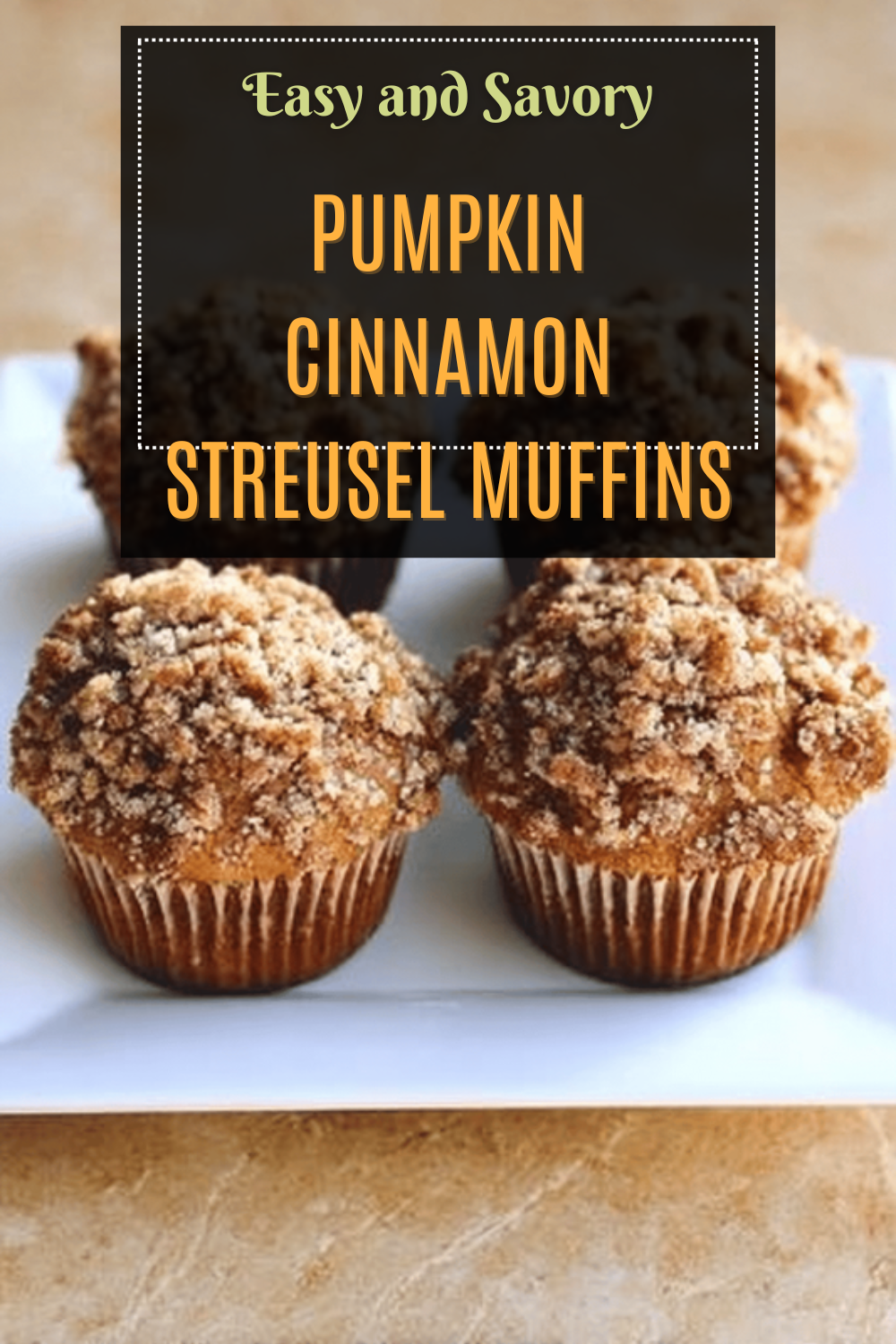 Pumpkin Cinnamon Streusel Muffins