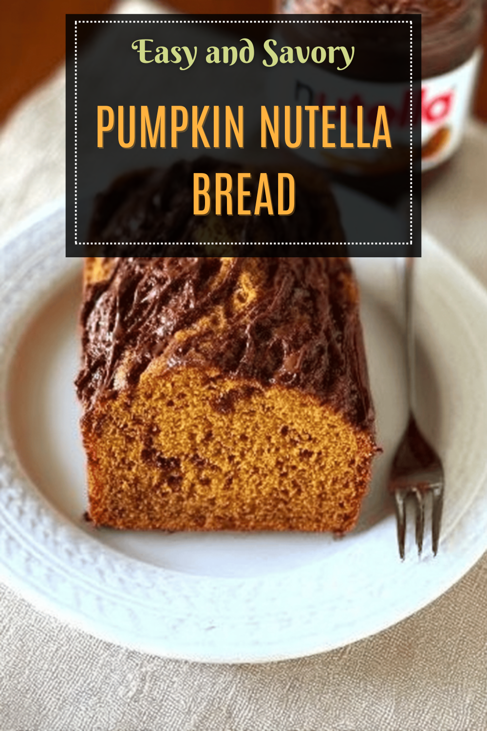 Pumpkin Nutella Bread