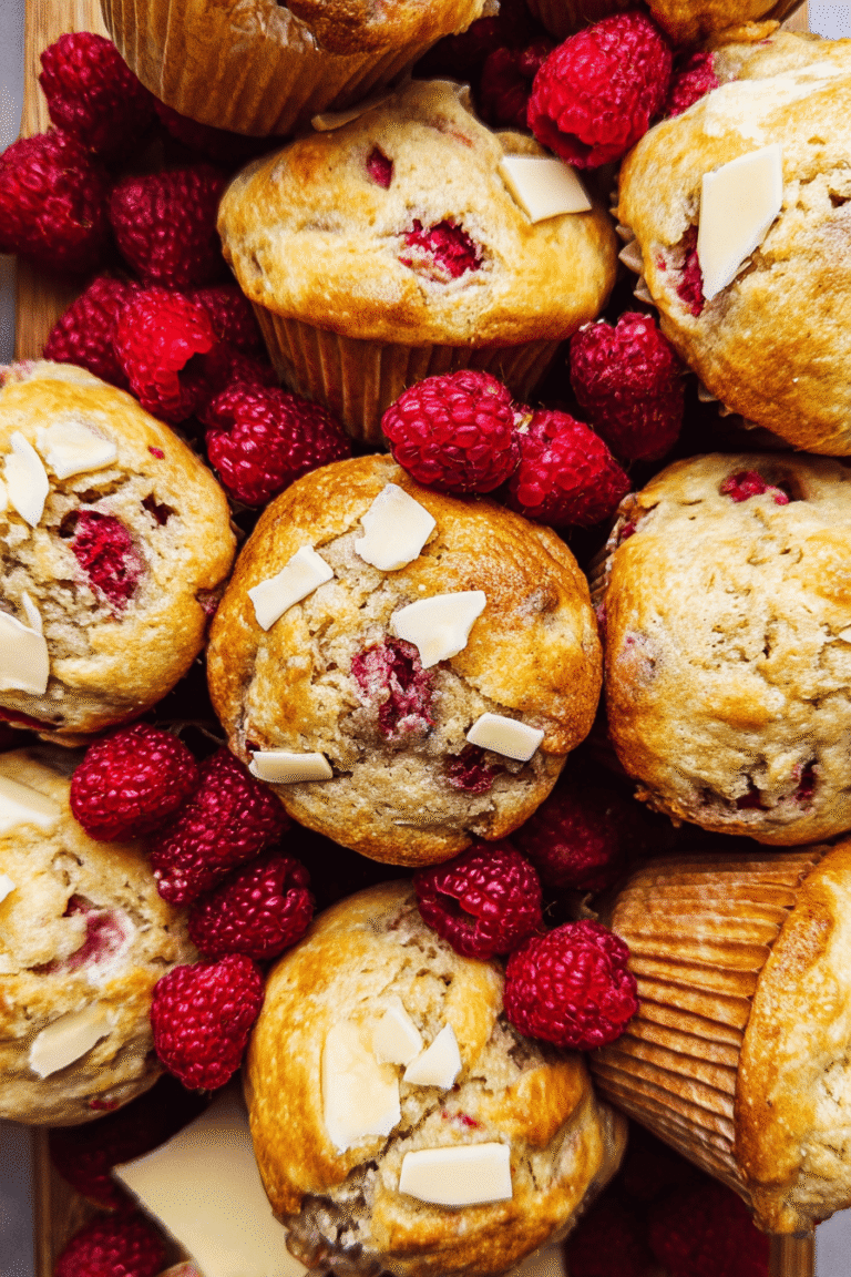 Raspberry And White Chocolate Muffins 60.Png