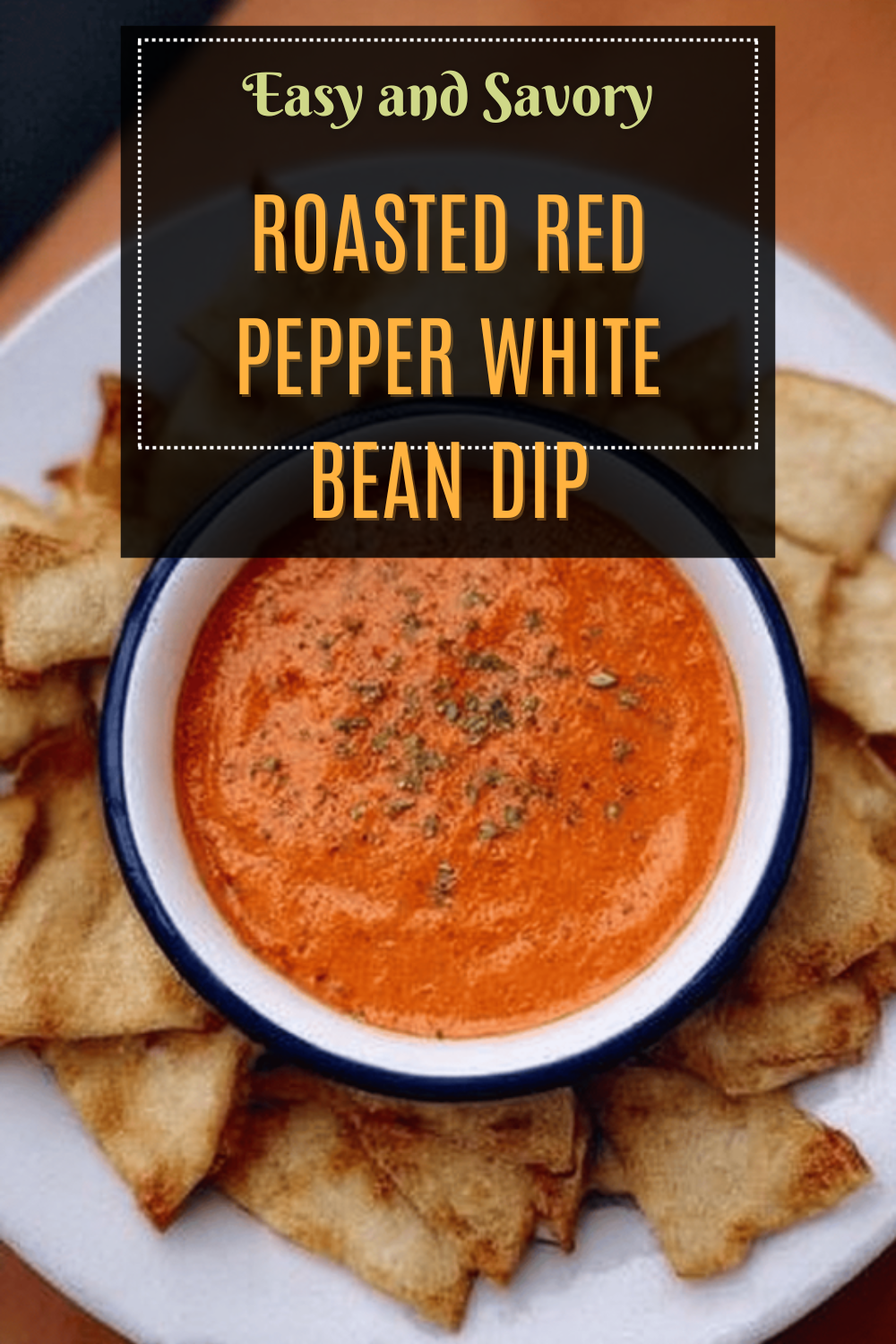 Roasted Red Pepper White Bean Dip