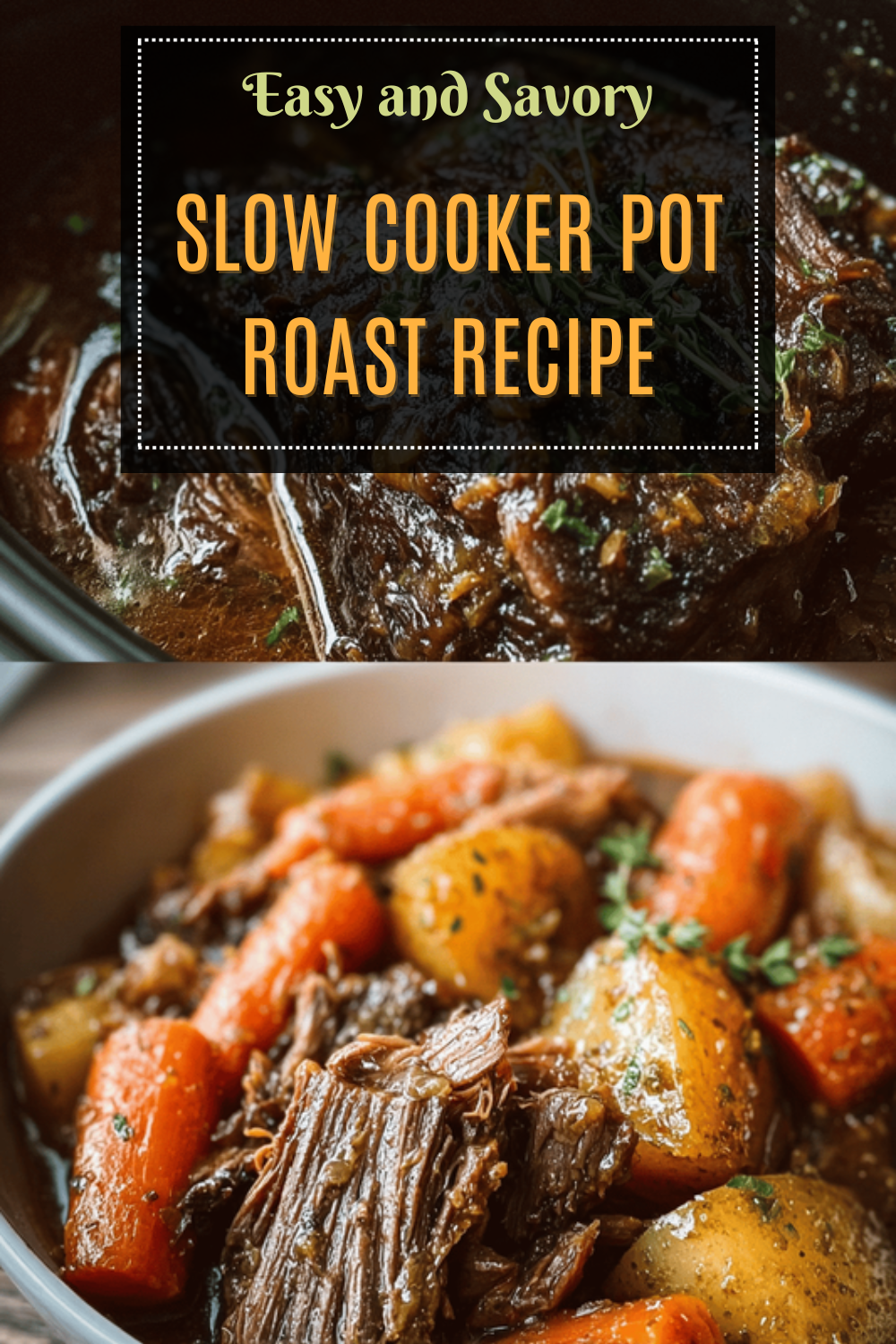 Slow Cooker Pot Roast Recipe