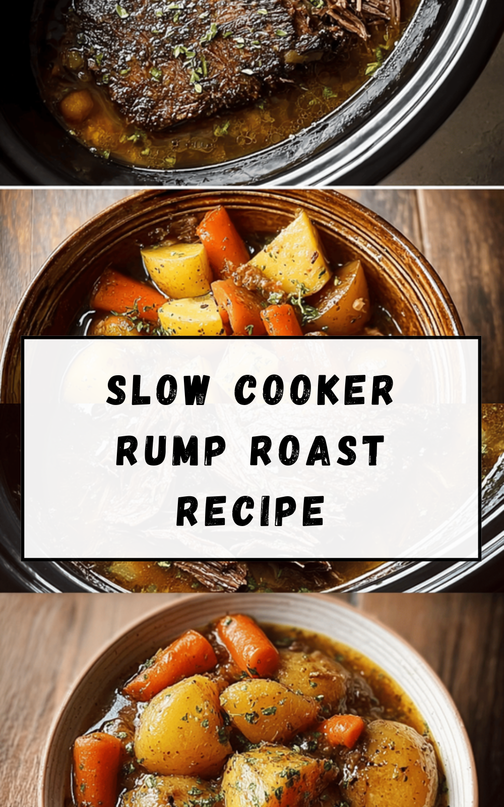 Slow Cooker Rump Roast Recipe