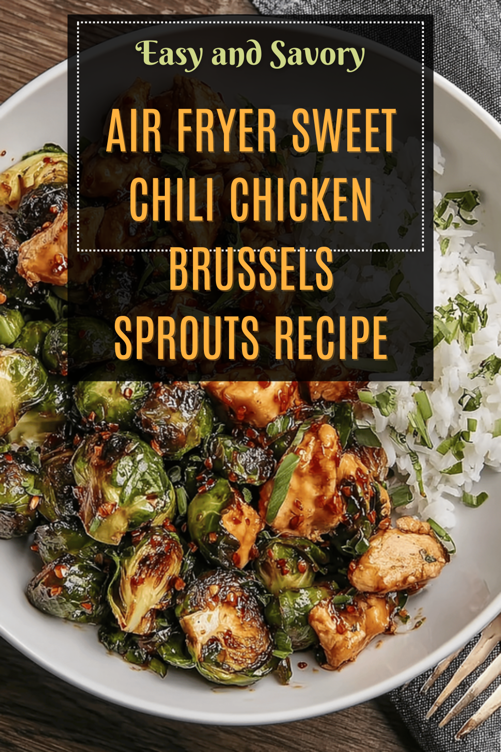 Air Fryer Sweet Chili Chicken Brussels Sprouts Recipe