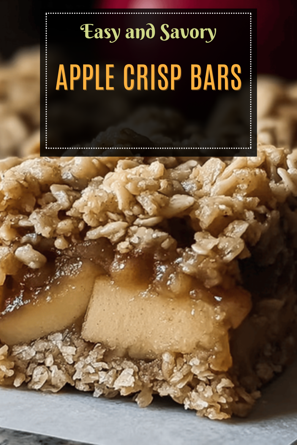 Apple Crisp Bars