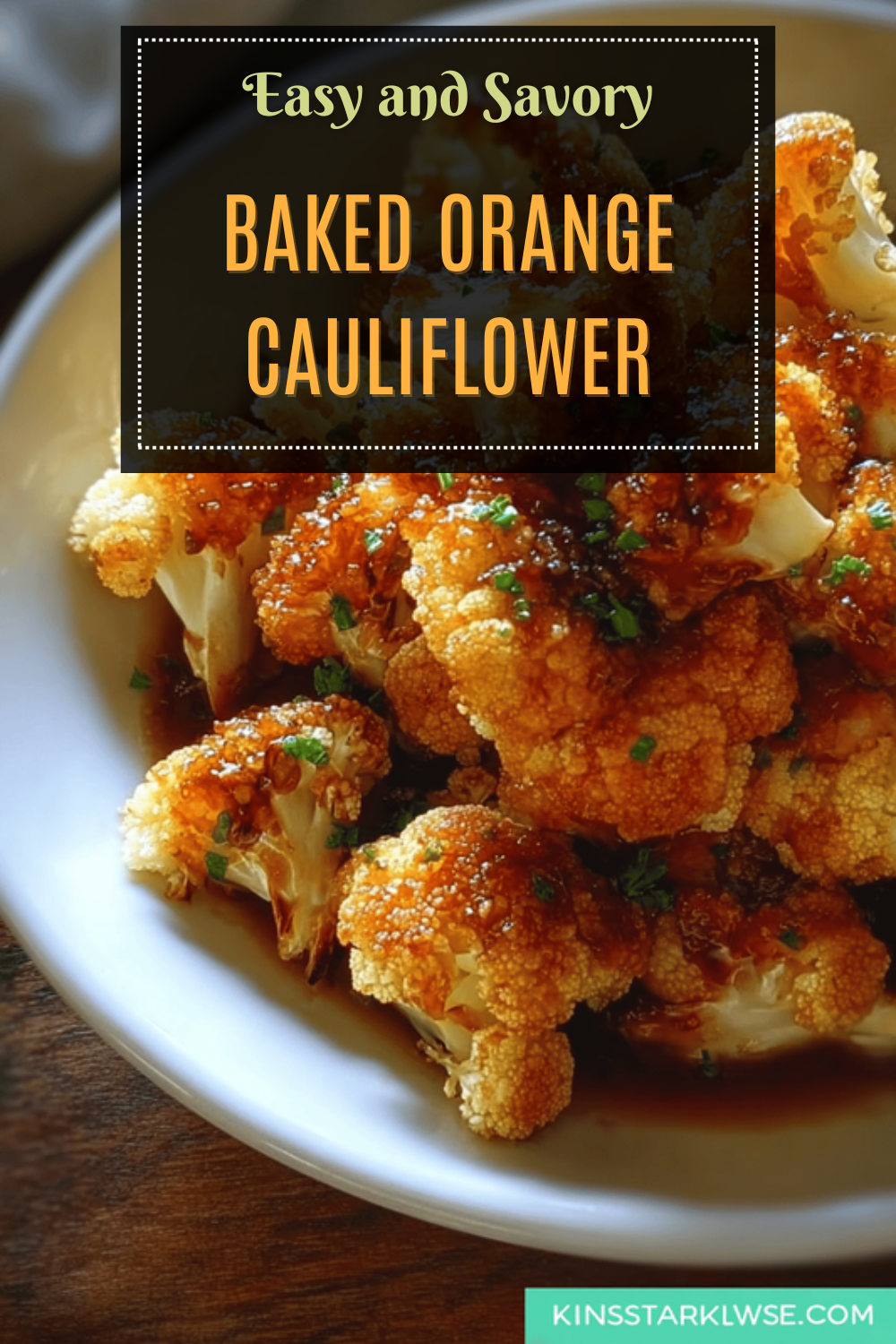 Baked Orange Cauliflower