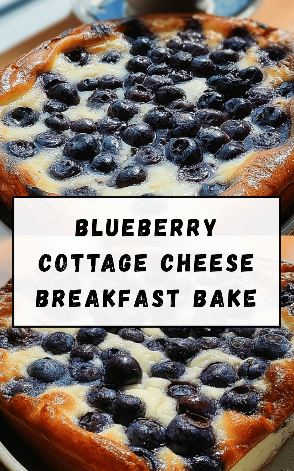 Blueberry Cottage Cheese Breakfast Bake