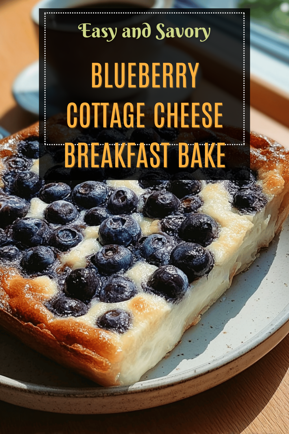 Blueberry Cottage Cheese Breakfast Bake