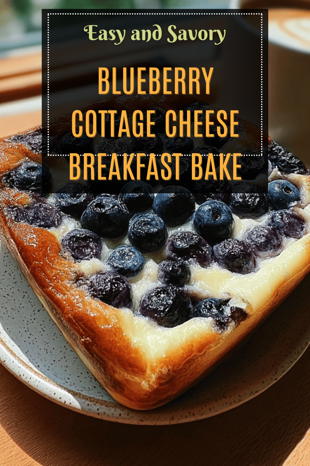 Blueberry Cottage Cheese Breakfast Bake