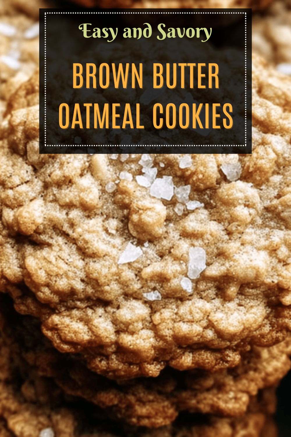 Brown Butter Oatmeal Cookies