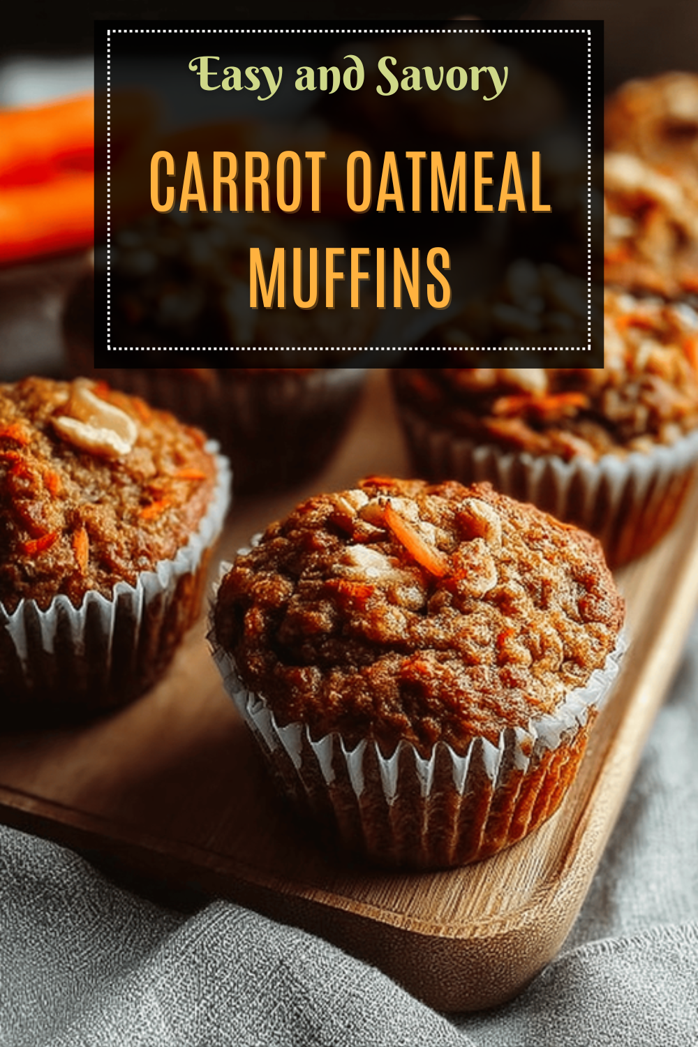 Carrot Oatmeal Muffins