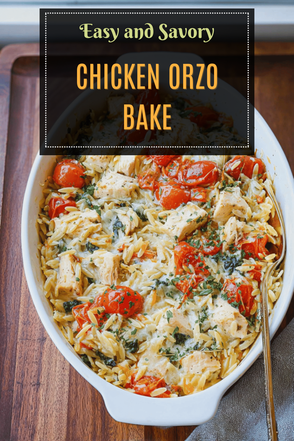 Chicken Orzo Bake