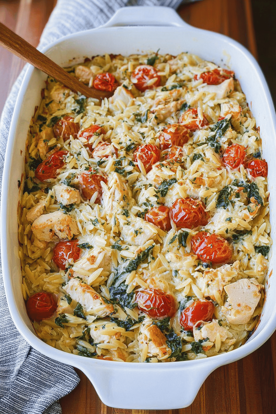 Chicken Orzo Bake