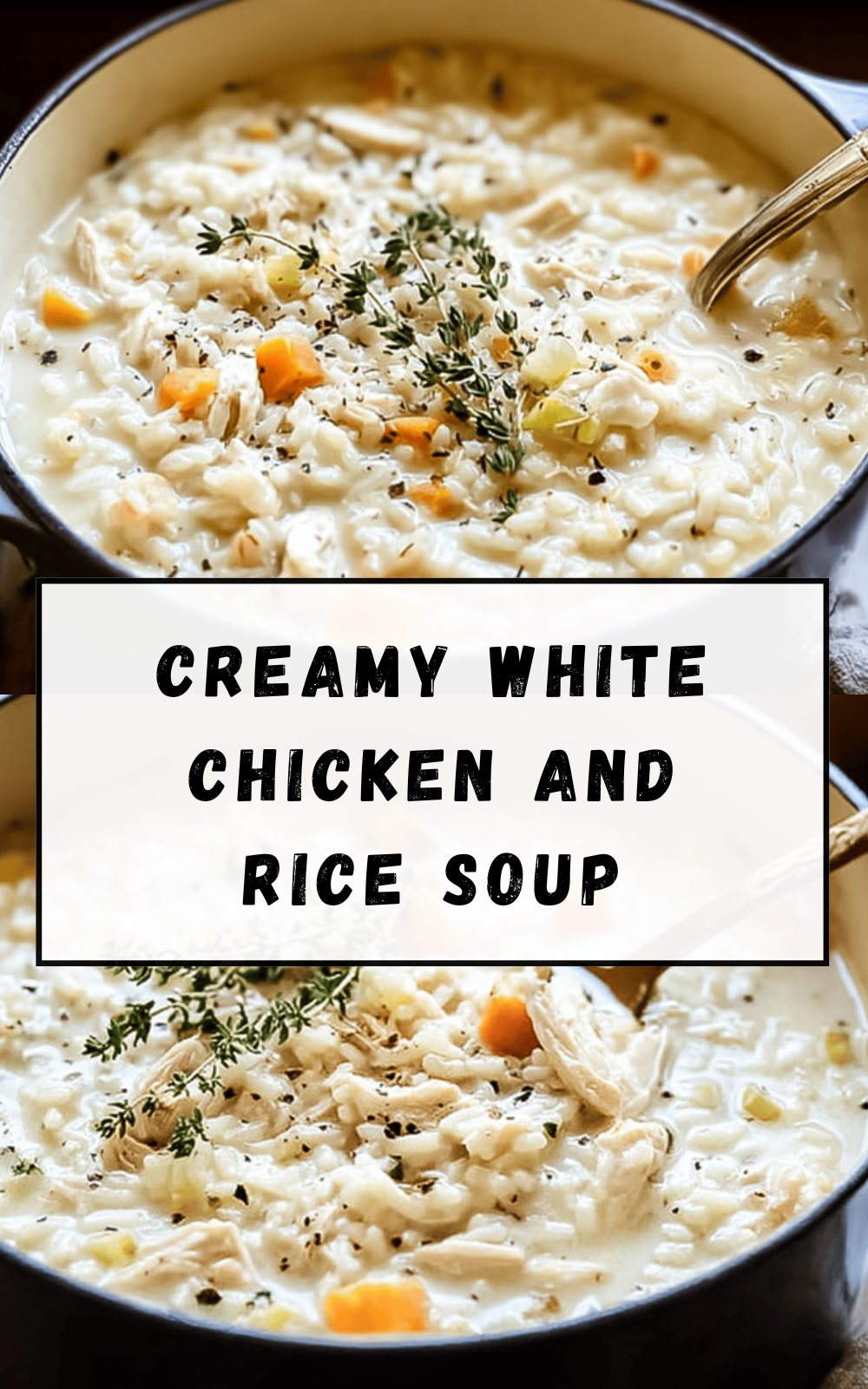 Creamy White Chicken And Rice Soup