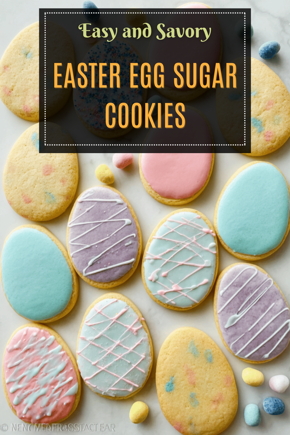 Easter Egg Sugar Cookies