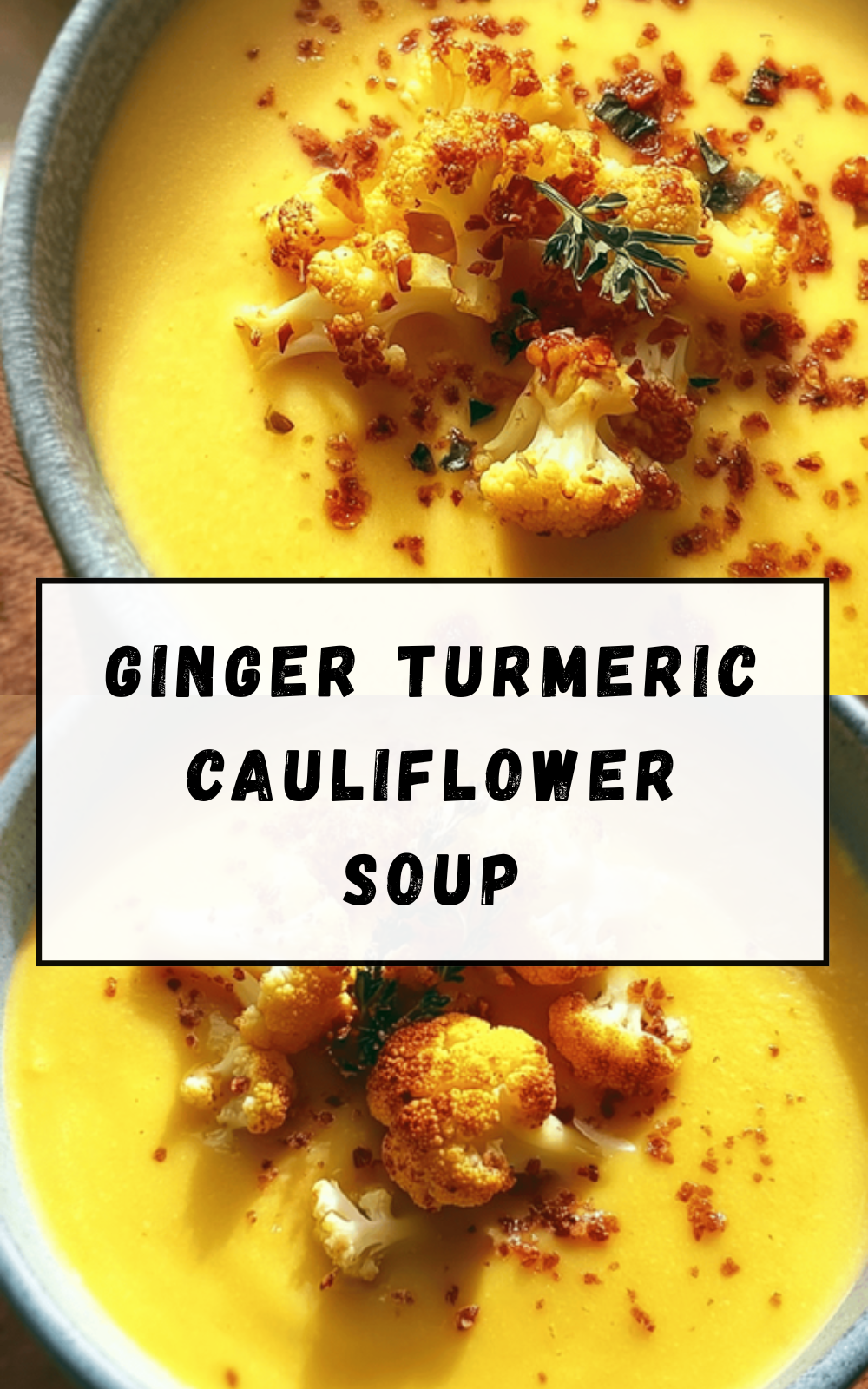 Ginger Turmeric Cauliflower Soup