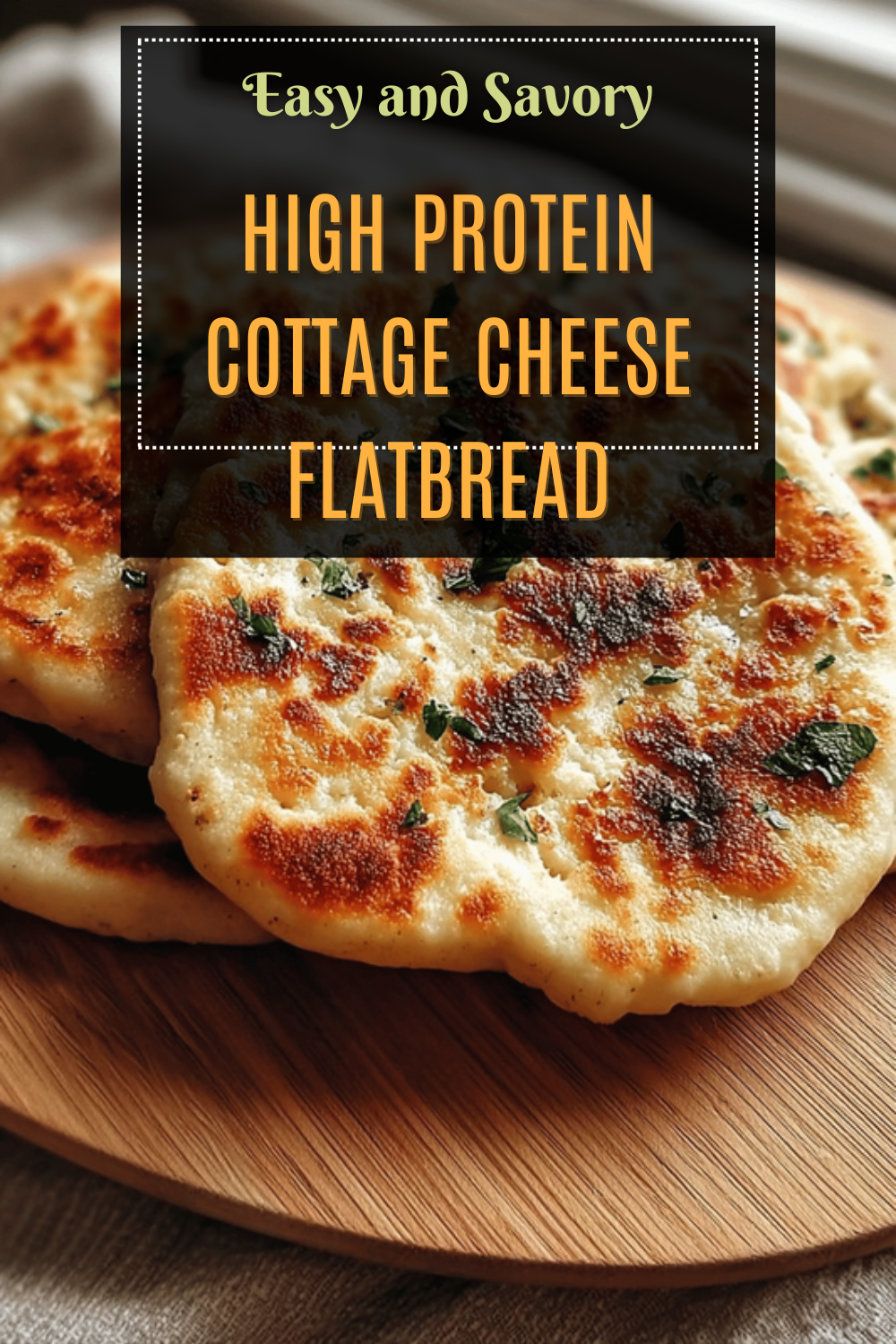 High Protein Cottage Cheese Flatbread