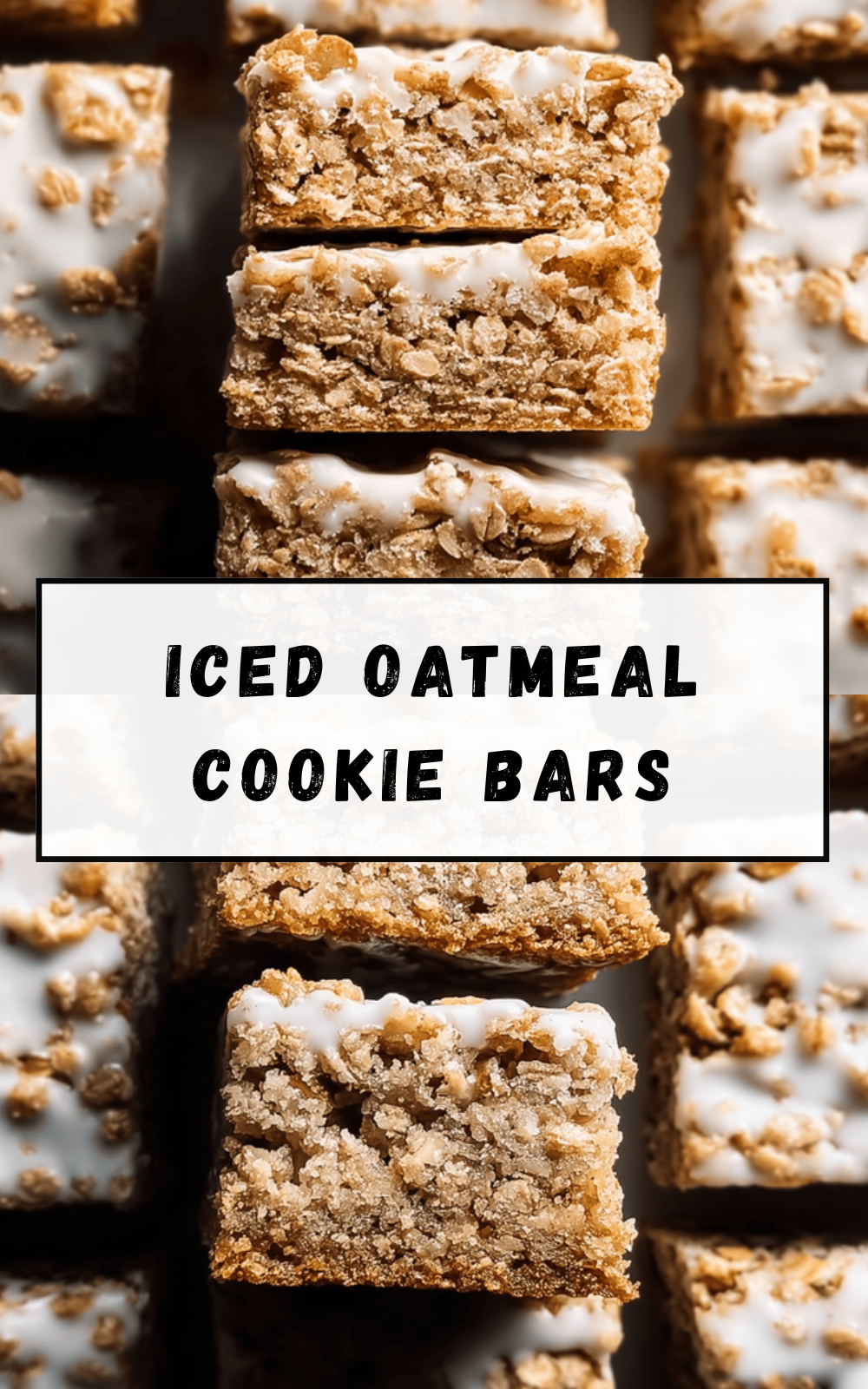 Iced Oatmeal Cookie Bars