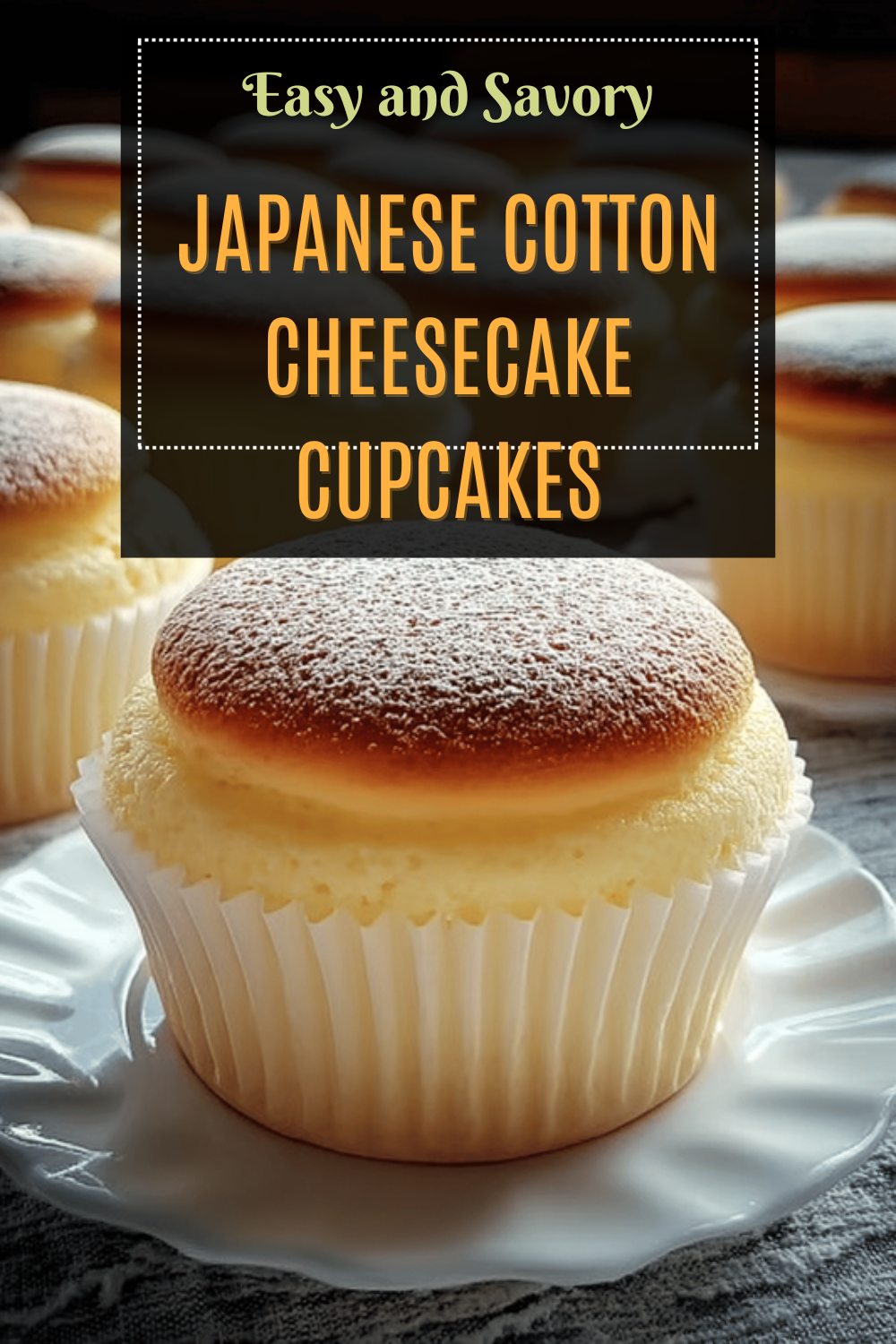 Japanese Cotton Cheesecake Cupcakes
